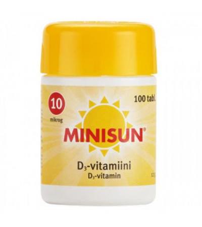 Витамин Minisun D3 10 мкг 100 таблеток Minisun ( минисан )