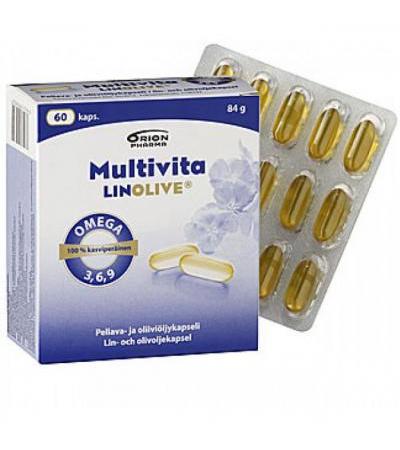 Витамин Multivita Linolive Омега 3 растительные жирные кислоты