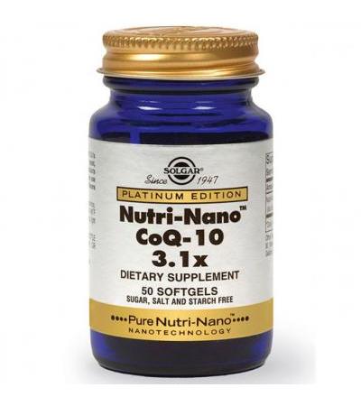 Витамин с коэнзимом Q-10 в капсулах Solgar Nutri-Nano CoQ10 3.1x 50 шт Solgar