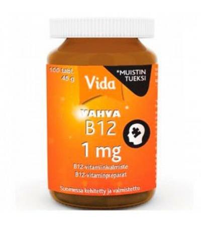 Витамин Vahva B12 1 mg 100 таблеток Vida