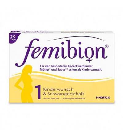 Витамины беременным женщинам FEMIBION Schwangerschaft 1 D3+800 μg Folat 30 шт Merck