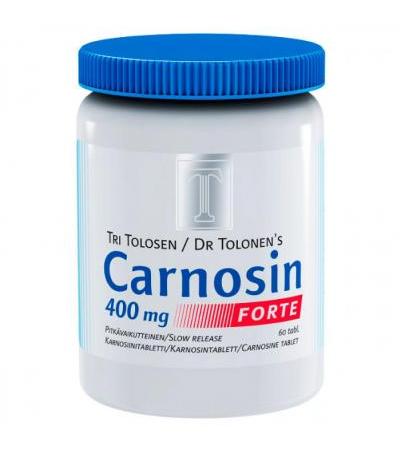 Витамины Carnosin Forte 400 mg карнозин 60 таблеток Tri Tolonen