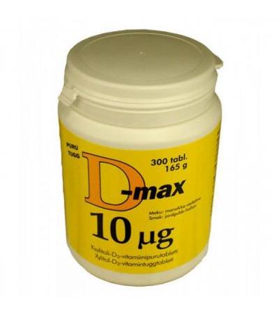 Витамины D-Max 20 mg 300 таблеток Vitabalans