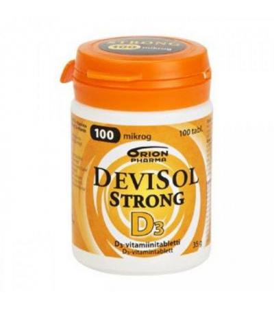 Витамины D3 100 мкг Devisol Strong 100 таблеток Devisol