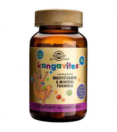Витамины для детей Kangavites® Bouncing Berries 60 капсул Solgar