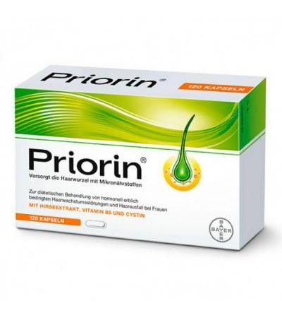 Витамины для роста волос PRIORIN Neu Kapseln 120 капсул Bayer