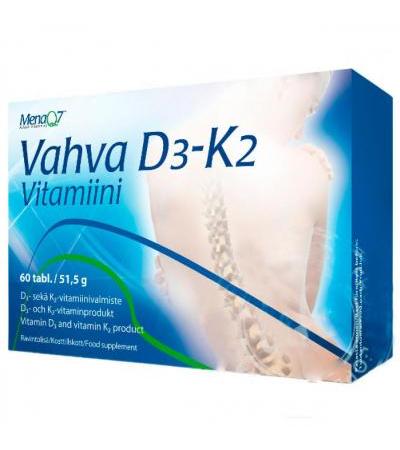 Витамины для сердца Vahva D3+K2 Vitamiini 60 таблеток Harmonia Life