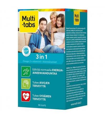Витамины Мульти-Табс 3 в 1 90 капсул Multi-Tabs