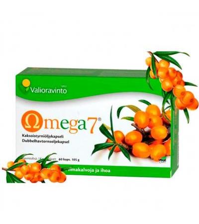 Витамины Облепиха Omega7-tyrniöljykapseli 150 капсул Valioravinto