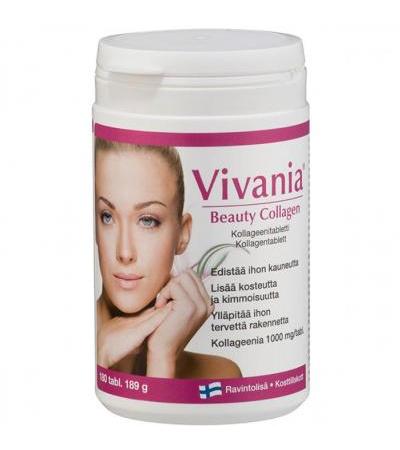 Витамины против морщин с коллагеном Vivania Collagen Beauty 180 таблеток Hankintatukku