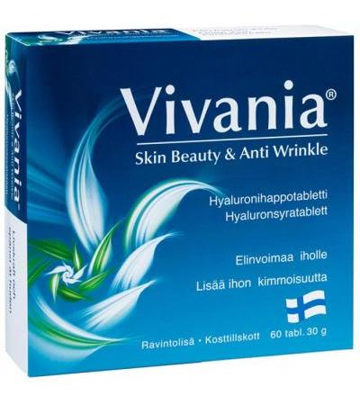 Витамины против морщин Vivania Skin Beauty & Anti Wrinkle 60 таблеток Hankintatukku