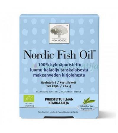 Витамины рыбий жир Nordic Fish Oil 120 капсул New Nordic