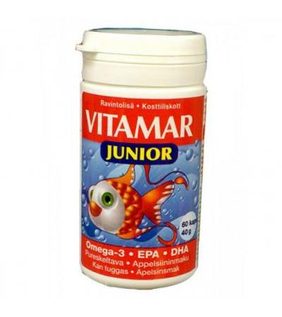 Витамины Рыбий жир Омега 3 Vitamar Junior Omega 3 60 капсул Hankintatukku
