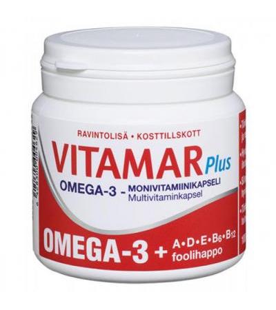 Витамины Рыбий жир Омега 3 Vitamar Plus Omega 3 100 капсул Hankintatukku