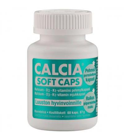 Витамины с Кальцием Calcia Soft Caps+D+K1 60 мягкие капсулы Hankintatukku