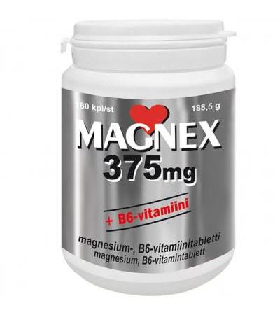 Витамины с магнием и B6 MAGNEX 375 mg + B6 180 таблеток Vitabalans