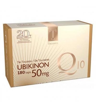 Витамины Ubikinoni 50 mg Q 10 180 капсул Tri Tolonen