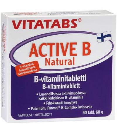 Витамины Vitatabs Active B Natural 60 таблеток Hankintatukku