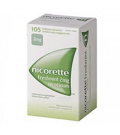 Жевательная резинка NICORETTE FRESHMINT 2 MG 105 шт NICORETTE