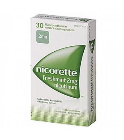 Жевательная резинка NICORETTE FRESHMINT 2 MG 30 шт NICORETTE