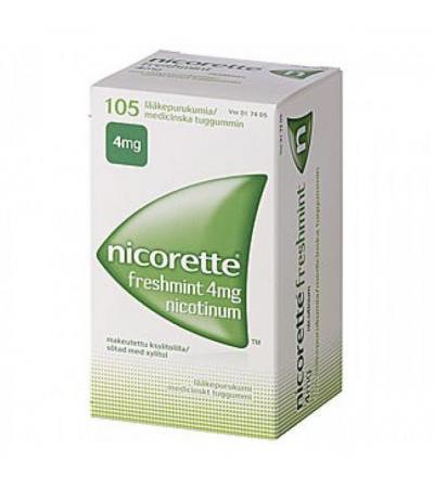 Жевательная резинка NICORETTE FRESHMINT 4 MG 105 шт NICORETTE
