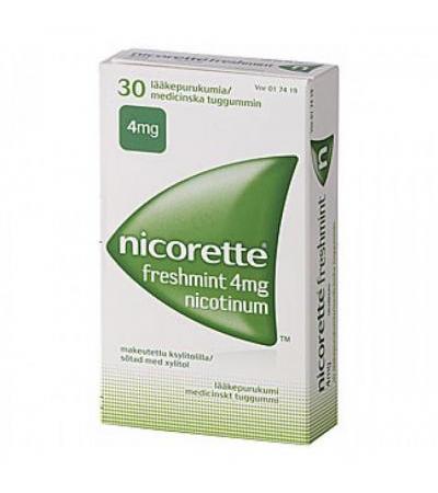 Жевательная резинка NICORETTE FRESHMINT 4 MG 30 шт NICORETTE