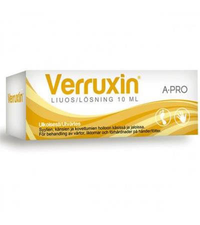 Жидкое средство от бородавок и папилом 10 мл VERRUXIN ( верруксин )