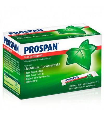 Жидкость от кашля PROSPAN Hustenliquid im Portionsbeutel 21 X 5 мл Prospan