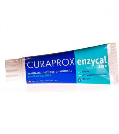 Зубная паста без фтора и мяты CURAPROX enzycal zero Zahnpasta 75 мл Curaprox